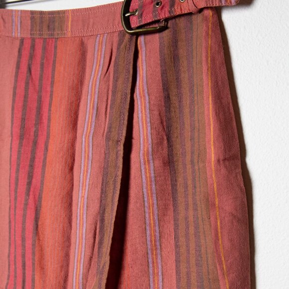 Urban Outfitters Striped Wrap Skirt - M - Picture 3 of 3